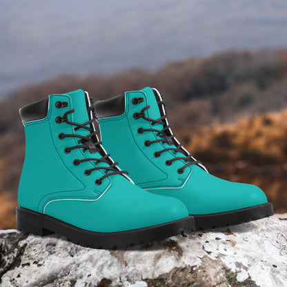 Iris Blue Leder Boots | Stylische und Warme Winterstiefel Boots JLR Design