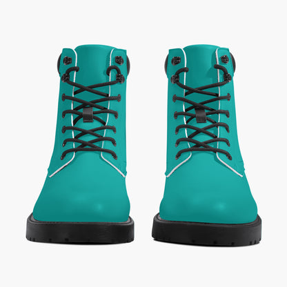 Iris Blue Leder Boots | Stylische und Warme Winterstiefel Boots JLR Design