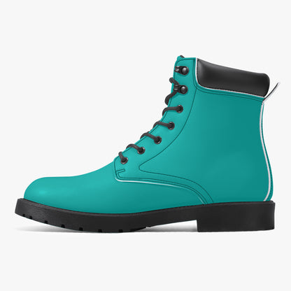 Iris Blue Leder Boots | Stylische und Warme Winterstiefel Boots JLR Design