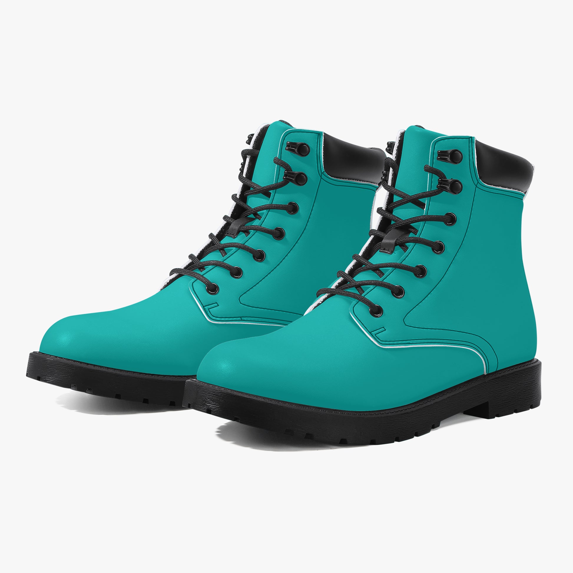 Iris Blue Leder Boots | Stylische und Warme Winterstiefel Boots JLR Design