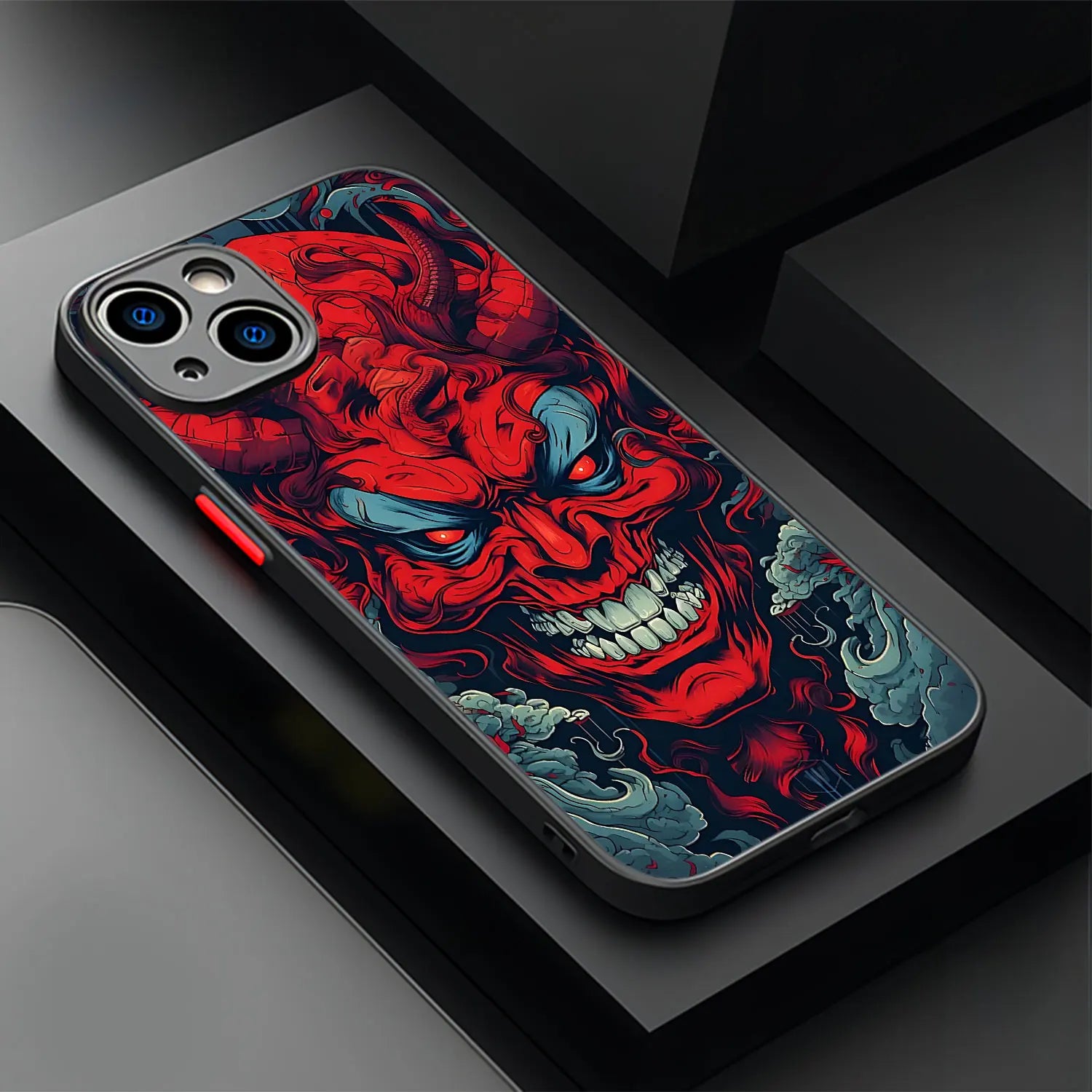 Japan Ghost Face Handyhülle für iPhone 7 8 11 12 13 14 15 16 Mini/Plus/Pro/ProMax Handyhülle JLR Design