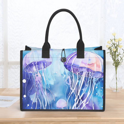 Jellyfish Canvas Shopper Tasche Einkaufstasche JLR Design