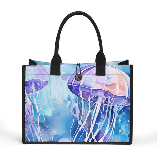 Jellyfish Premium Canvas Shopper Tasche Tragetasche JLR Design