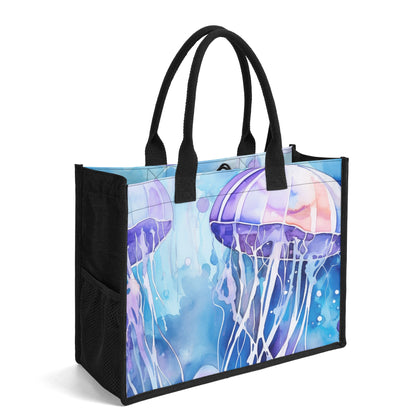 Jellyfish Premium Canvas Shopper Tasche Tragetasche JLR Design