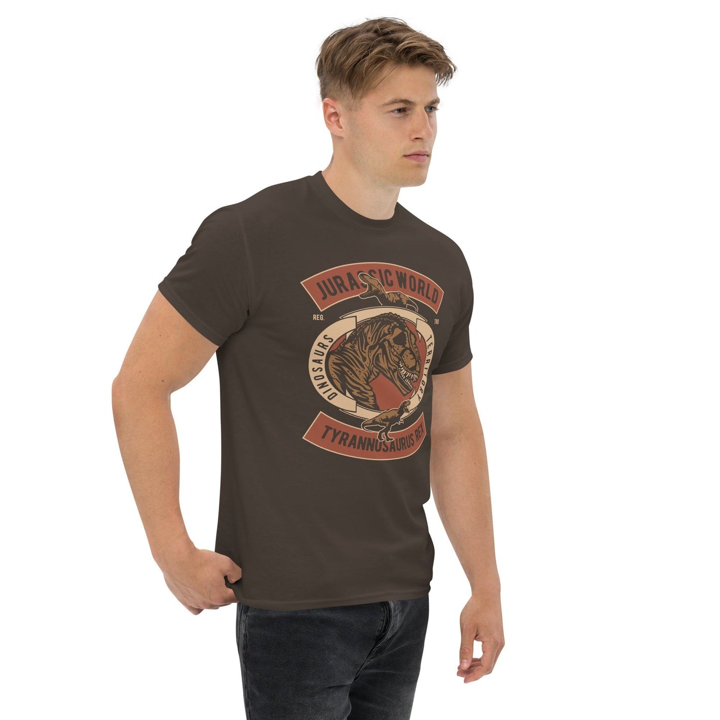 Jurasic World Tyrannosaurus Rex Herren-T-Shirt T-Shirt 29.99 Herren, Rex, T-Shirt, Tyrannusaurus JLR Design