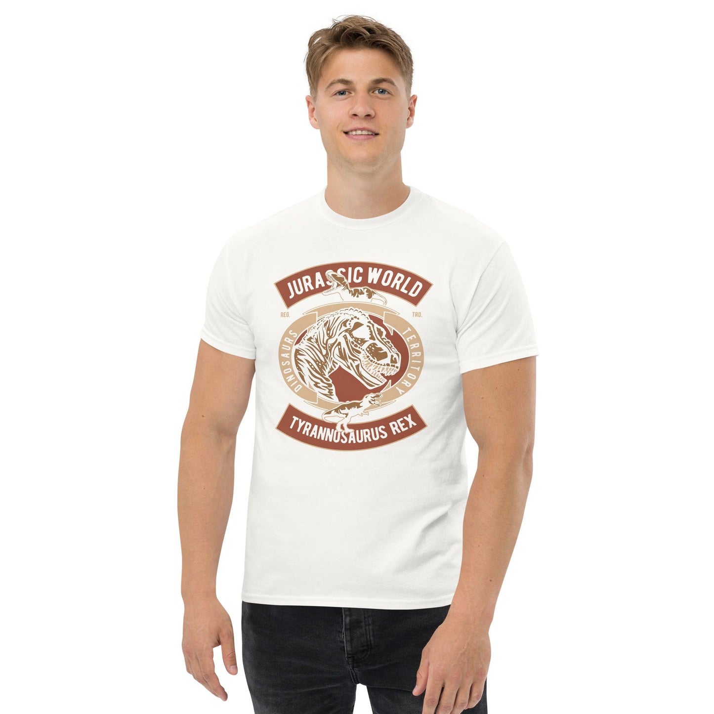 Jurasic World Tyrannosaurus Rex Herren-T-Shirt T-Shirt 29.99 Herren, Rex, T-Shirt, Tyrannusaurus JLR Design