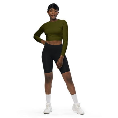 Karaka Long Sleeve Damen Crop Top Long Sleeve Crop Top JLR Design