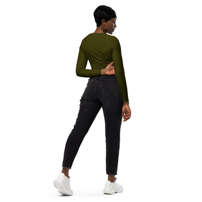 Karaka Long Sleeve Damen Crop Top Long Sleeve Crop Top JLR Design