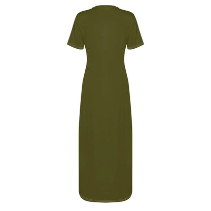 karaka-short-sleeve-long-dress-long-dress-jlr-design-89978 - JLR Design