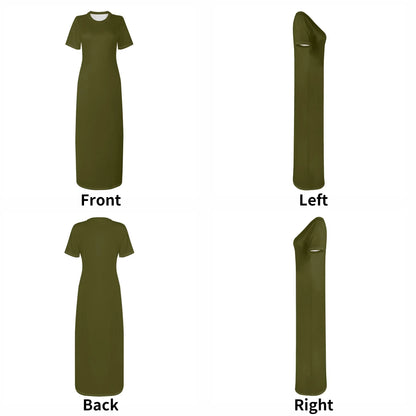 karaka-short-sleeve-long-dress-long-dress-jlr-design-74450 - JLR Design