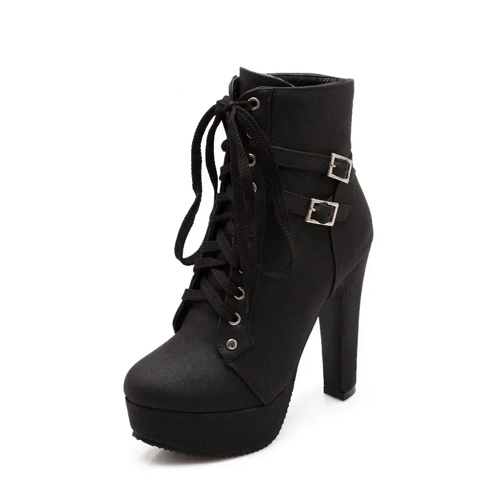 klassische-schnurstiefeletten-mit-plateau-high-heels-jlr-design-56022 - JLR Design