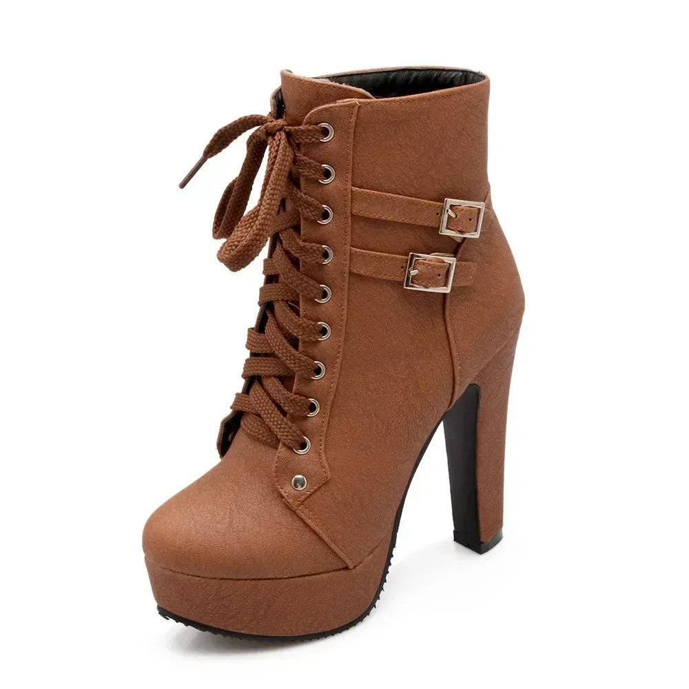 klassische-schnurstiefeletten-mit-plateau-high-heels-jlr-design-41992 - JLR Design