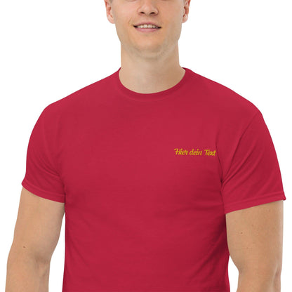 Klassisches Herren-T-Shirt personal T-Shirt 37.99 bestickt, Herren, T-Shirt JLR Design