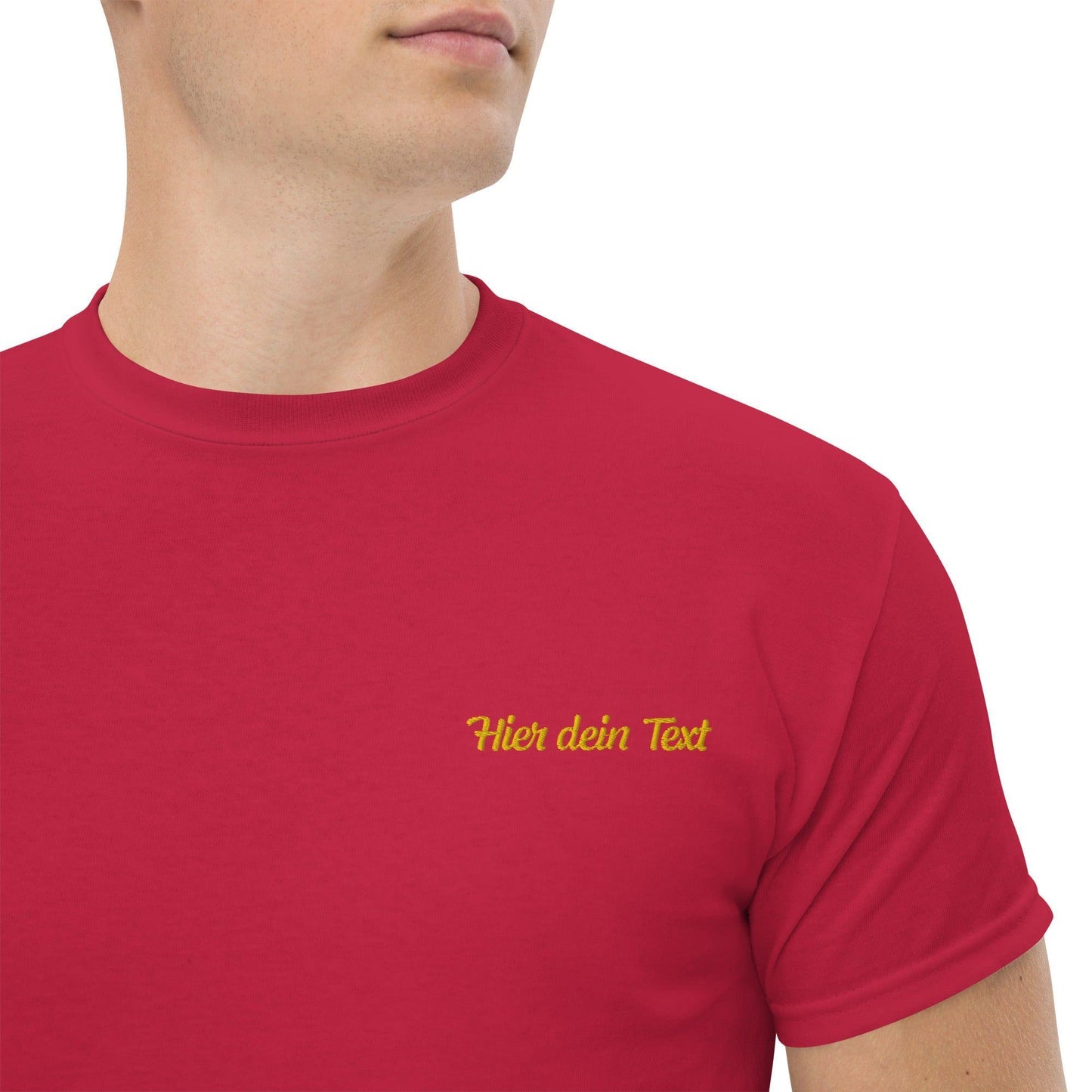 Klassisches Herren-T-Shirt personal T-Shirt 37.99 bestickt, Herren, T-Shirt JLR Design