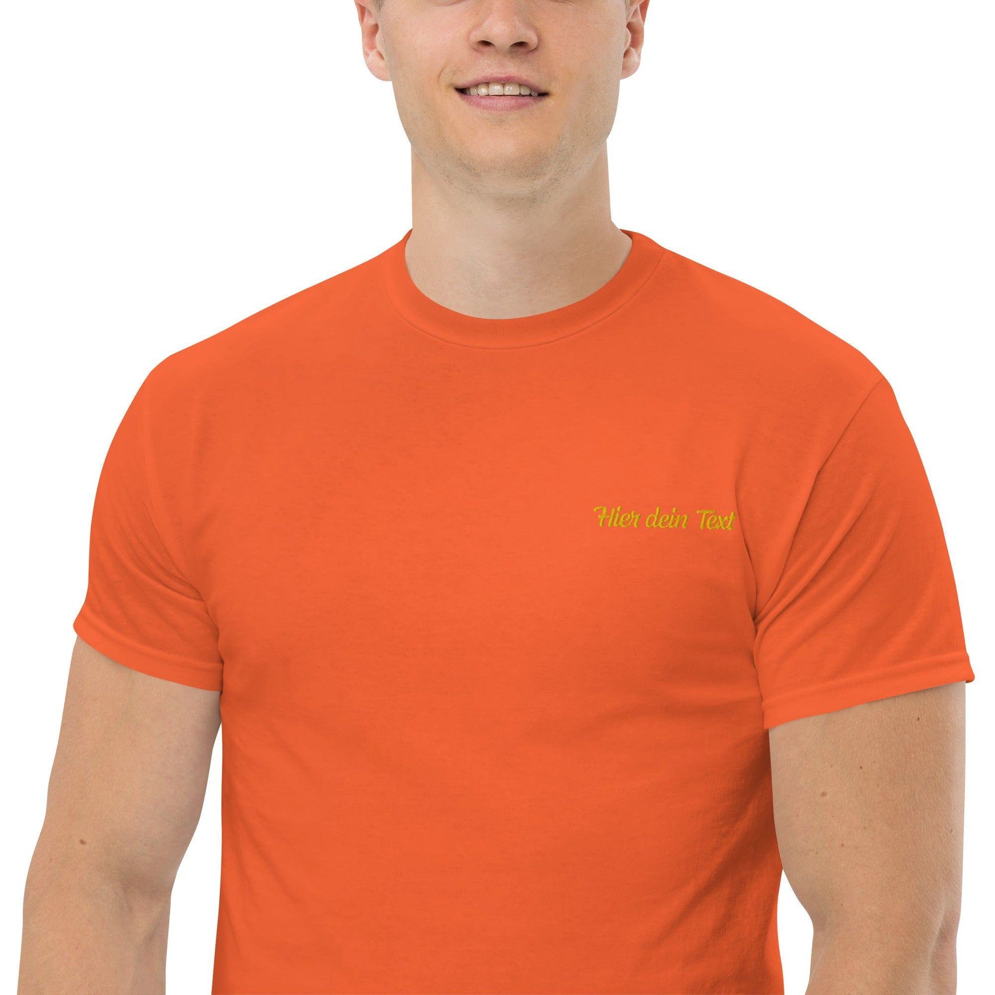 Klassisches Herren-T-Shirt personal T-Shirt 37.99 bestickt, Herren, T-Shirt JLR Design