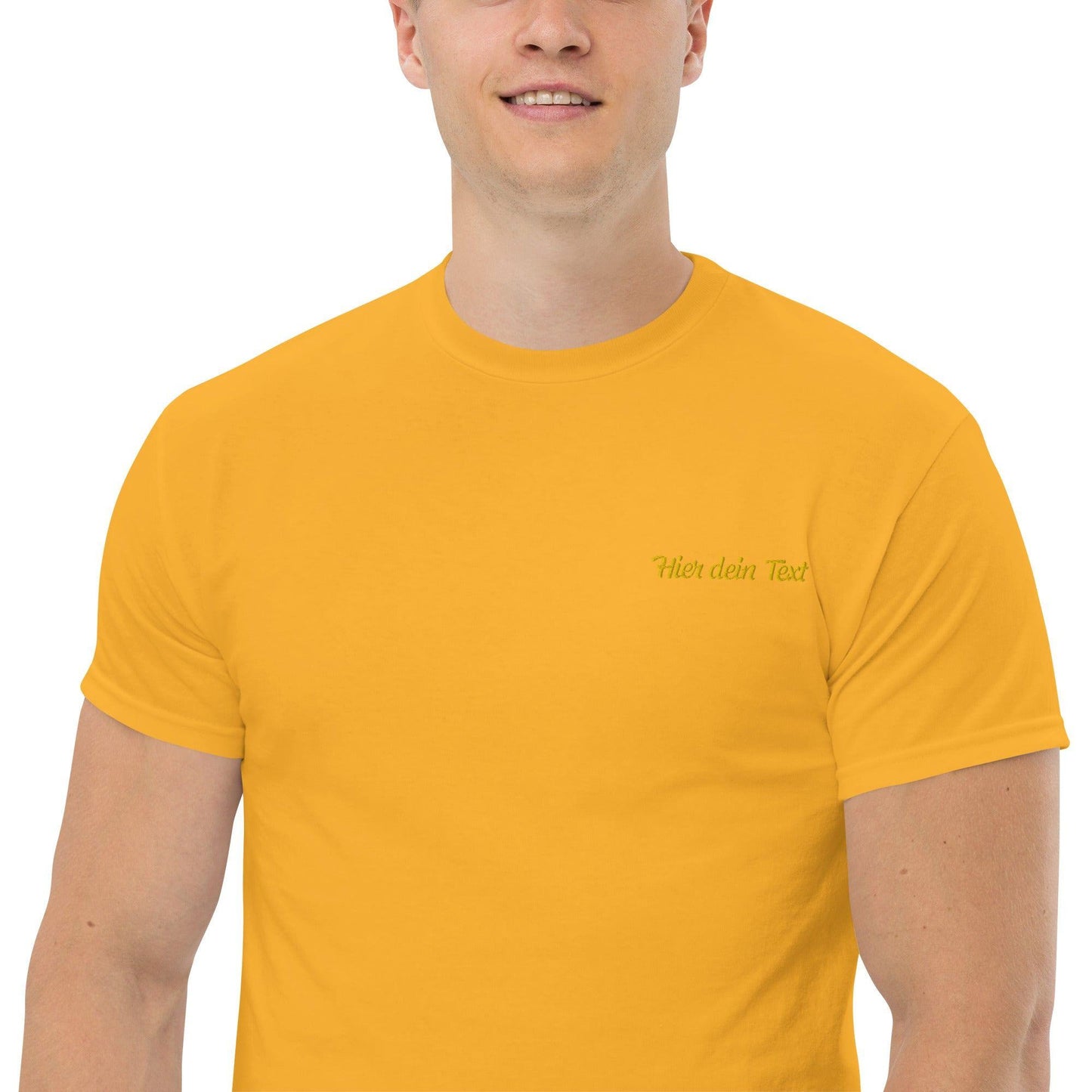 Klassisches Herren-T-Shirt personal T-Shirt 37.99 bestickt, Herren, T-Shirt JLR Design