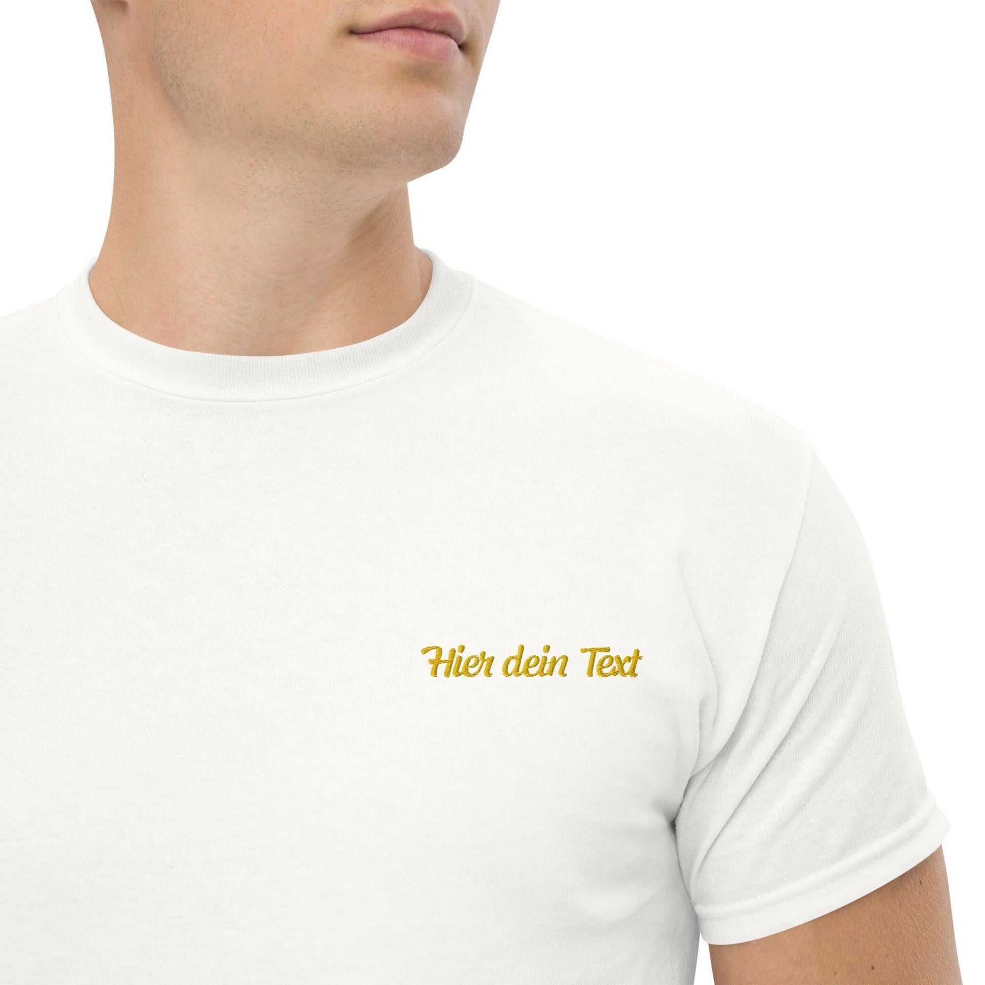 Klassisches Herren-T-Shirt personal T-Shirt 37.99 bestickt, Herren, T-Shirt JLR Design