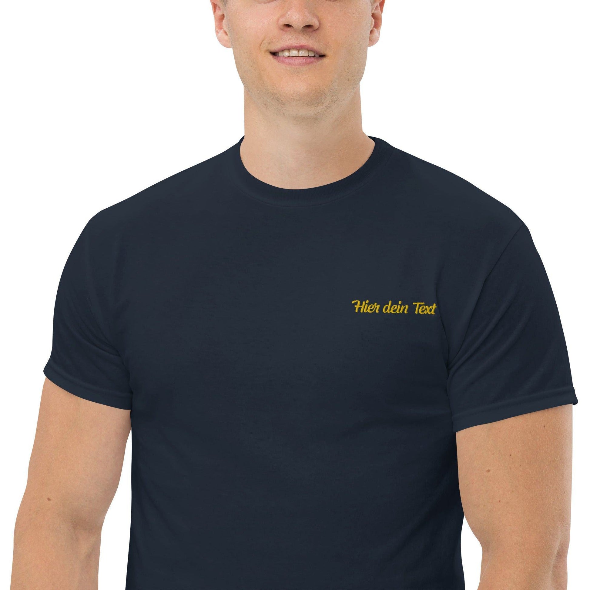 Klassisches Herren-T-Shirt personal T-Shirt 37.99 bestickt, Herren, T-Shirt JLR Design