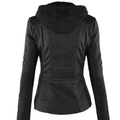 Kunstleder Bikerjacke für Damen Jacke JLR Design