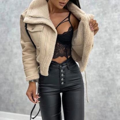 lammfell-optik-biker-jacke-kurz-jacke-jlr-design-11 - JLR Design