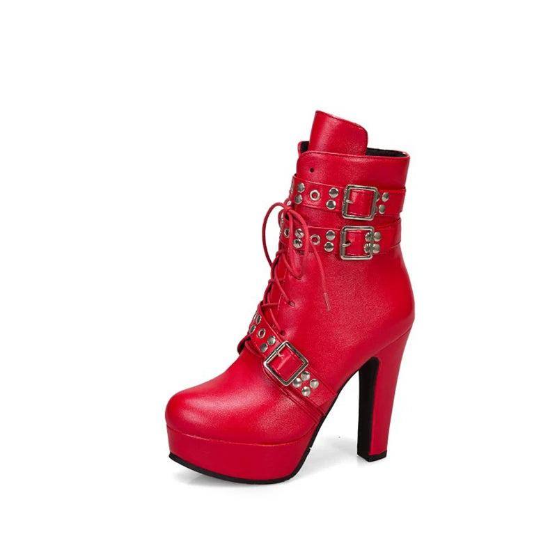 lace-up-plattform-high-heel-stiefeletten-mit-schnallen-high-heels-jlr-design-85589 - JLR Design
