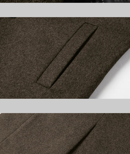 Langer eleganter Business Trenchcoat aus Wolle Jacke JLR Design