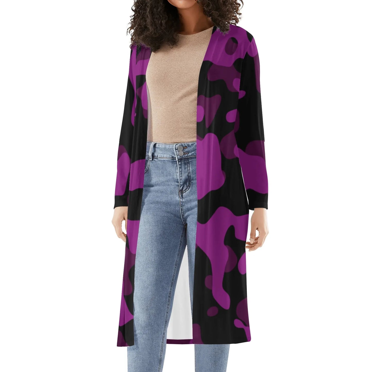 langer-leichter-black-pink-camouflage-kimono-cardigan-cardigan-jlr-design-66239 - JLR Design