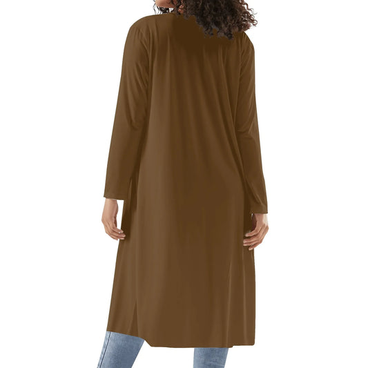 langer-leichter-brauner-kimono-cardigan-cardigan-jlr-design-15701 - JLR Design
