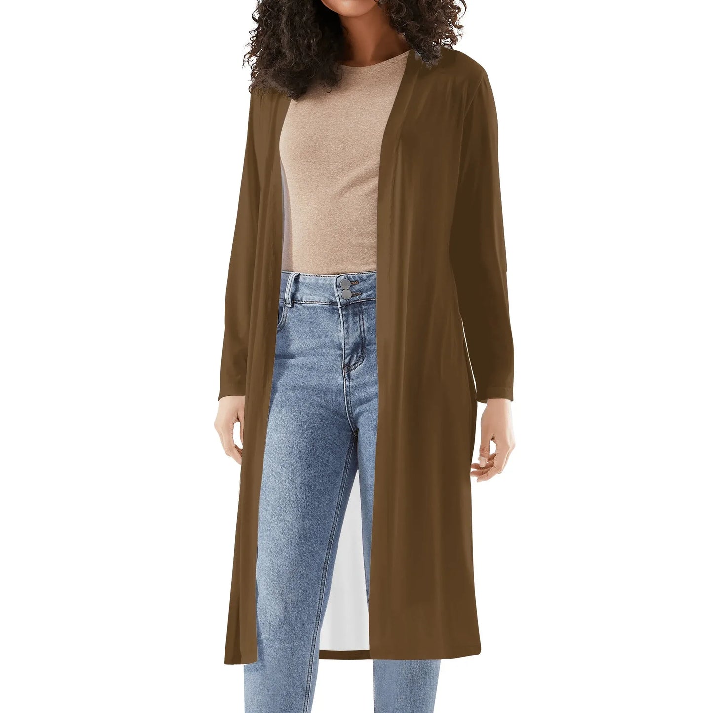 langer-leichter-brauner-kimono-cardigan-cardigan-jlr-design-63860 - JLR Design