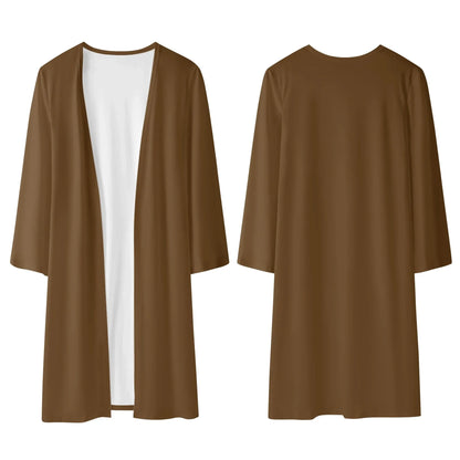 langer-leichter-brauner-kimono-cardigan-cardigan-jlr-design-19807 - JLR Design