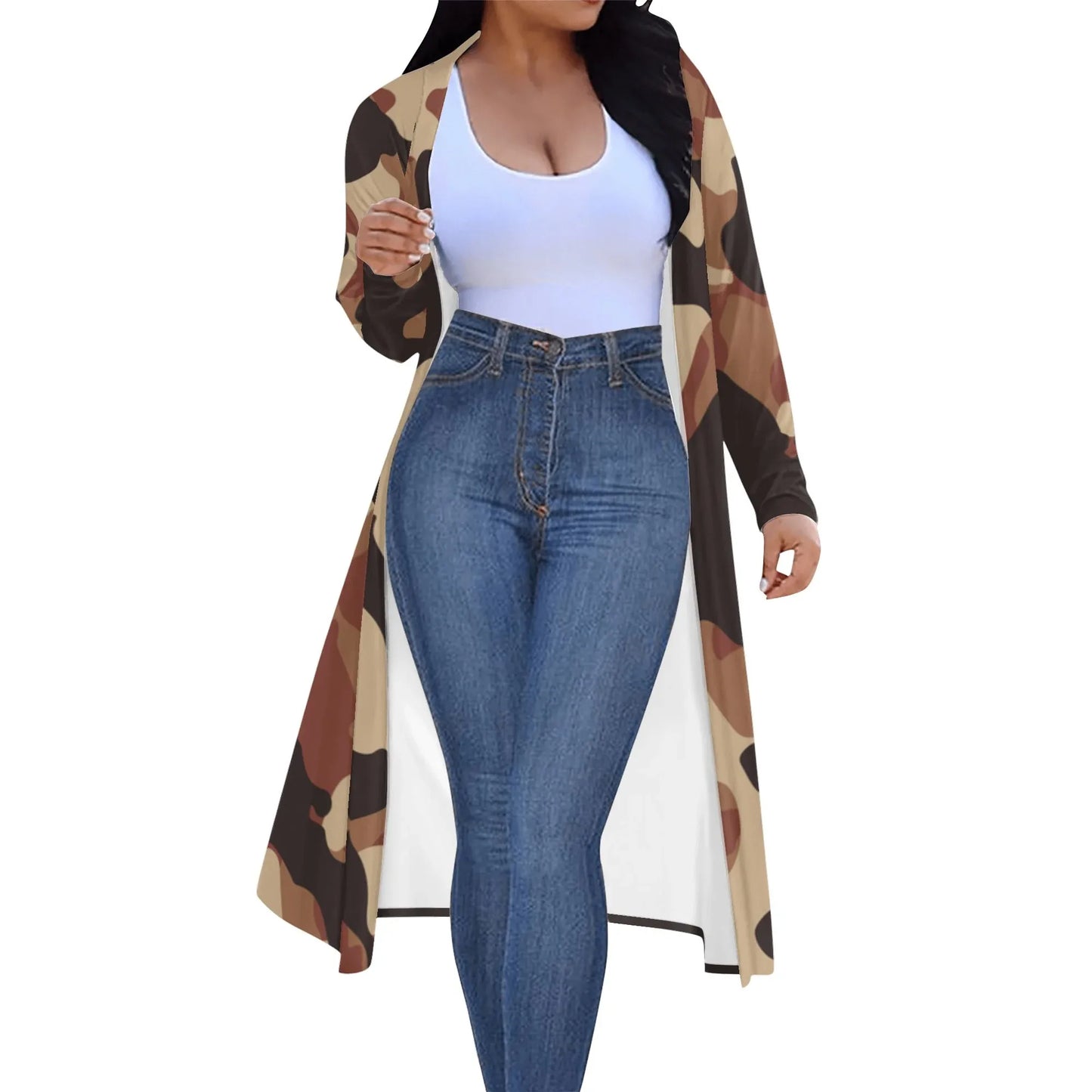 langer-leichter-brown-camouflage-kimono-cardigan-cardigan-jlr-design-70703 - JLR Design