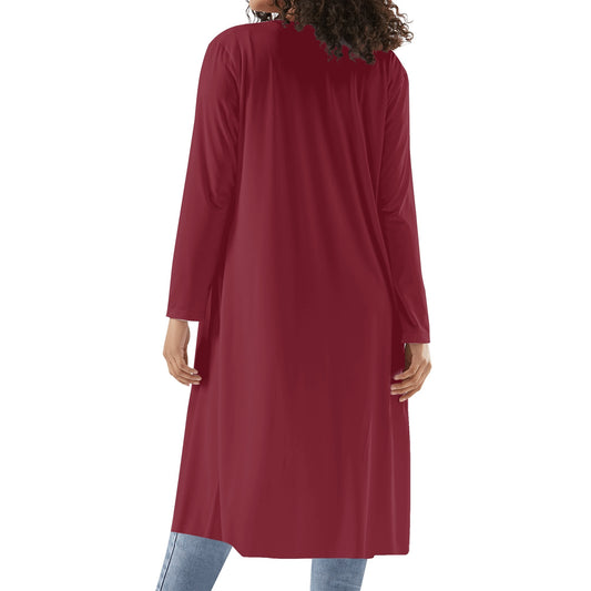 Langer leichter burgunder Kimono Cardigan Cardigan JLR Design