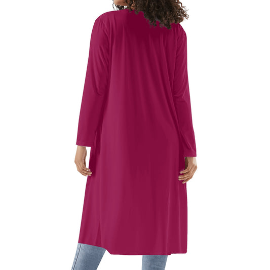 Langer leichter Burgundy Kimono Cardigan Cardigan JLR Design