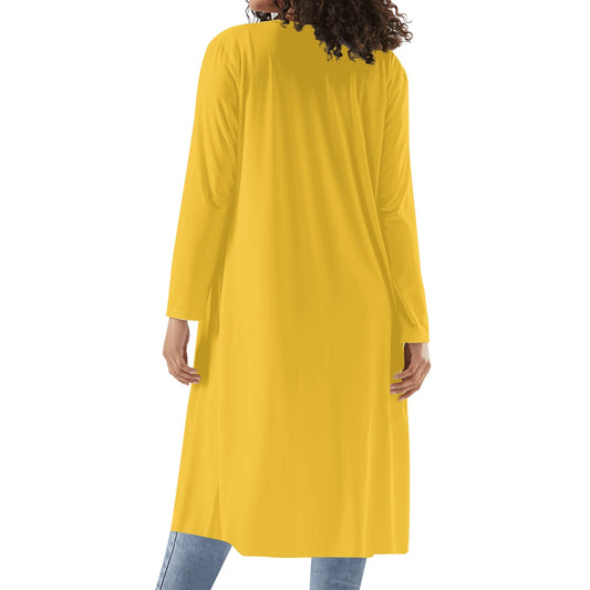 Langer leichter gelber Kimono Cardigan Cardigan JLR Design