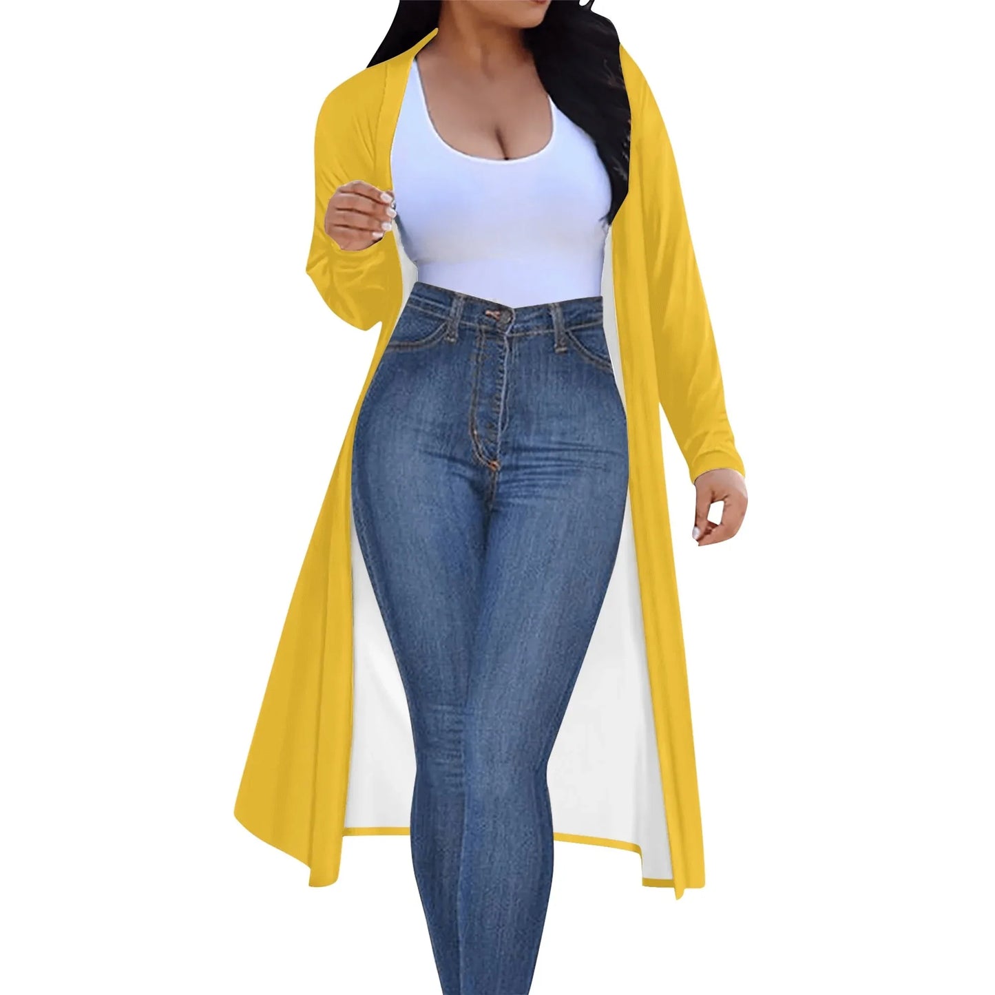 langer-leichter-gelber-kimono-cardigan-cardigan-jlr-design-46728 - JLR Design