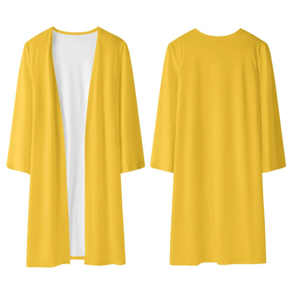 langer-leichter-gelber-kimono-cardigan-cardigan-jlr-design-51672 - JLR Design