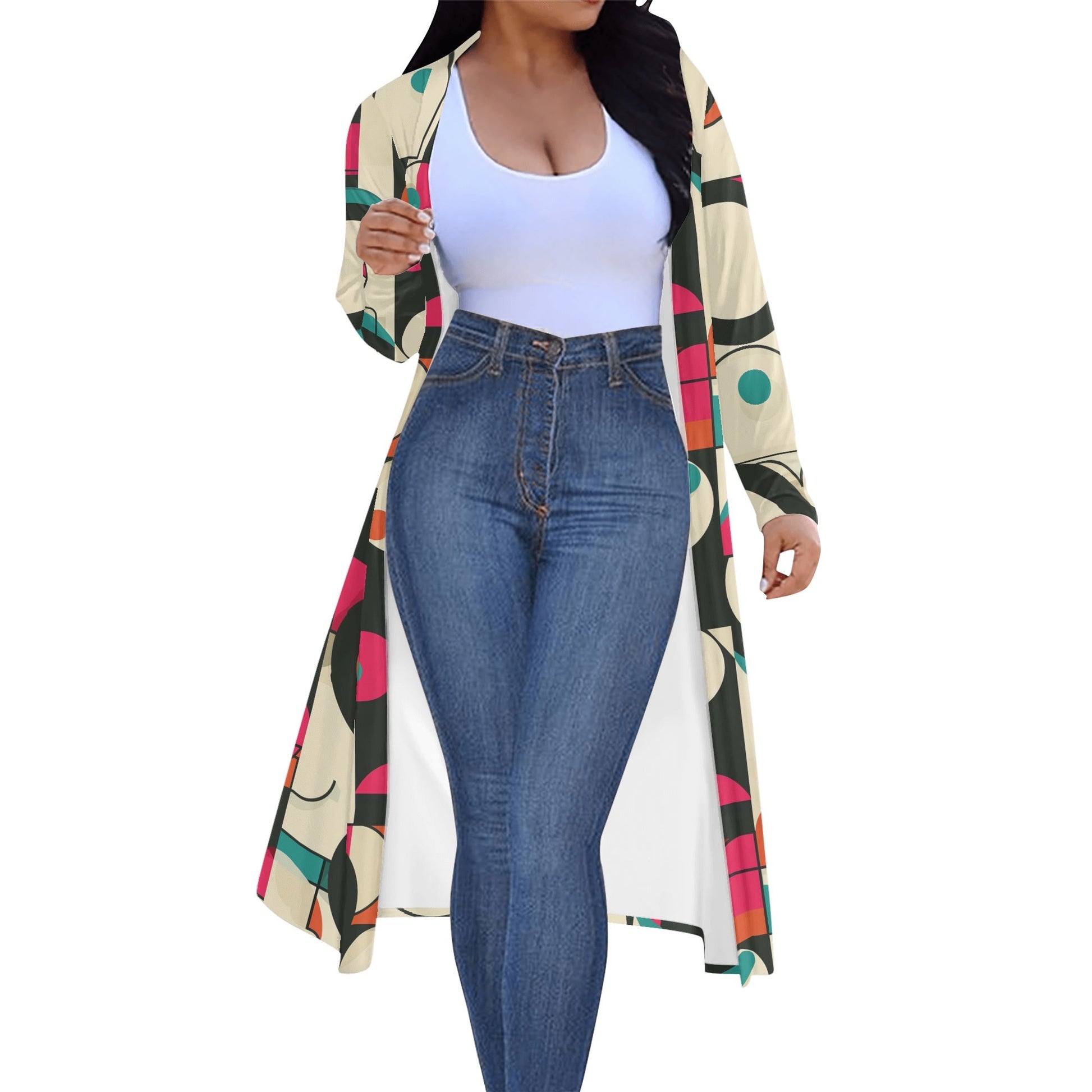 Langer leichter Geometry v1 Kimono Cardigan Cardigan JLR Design