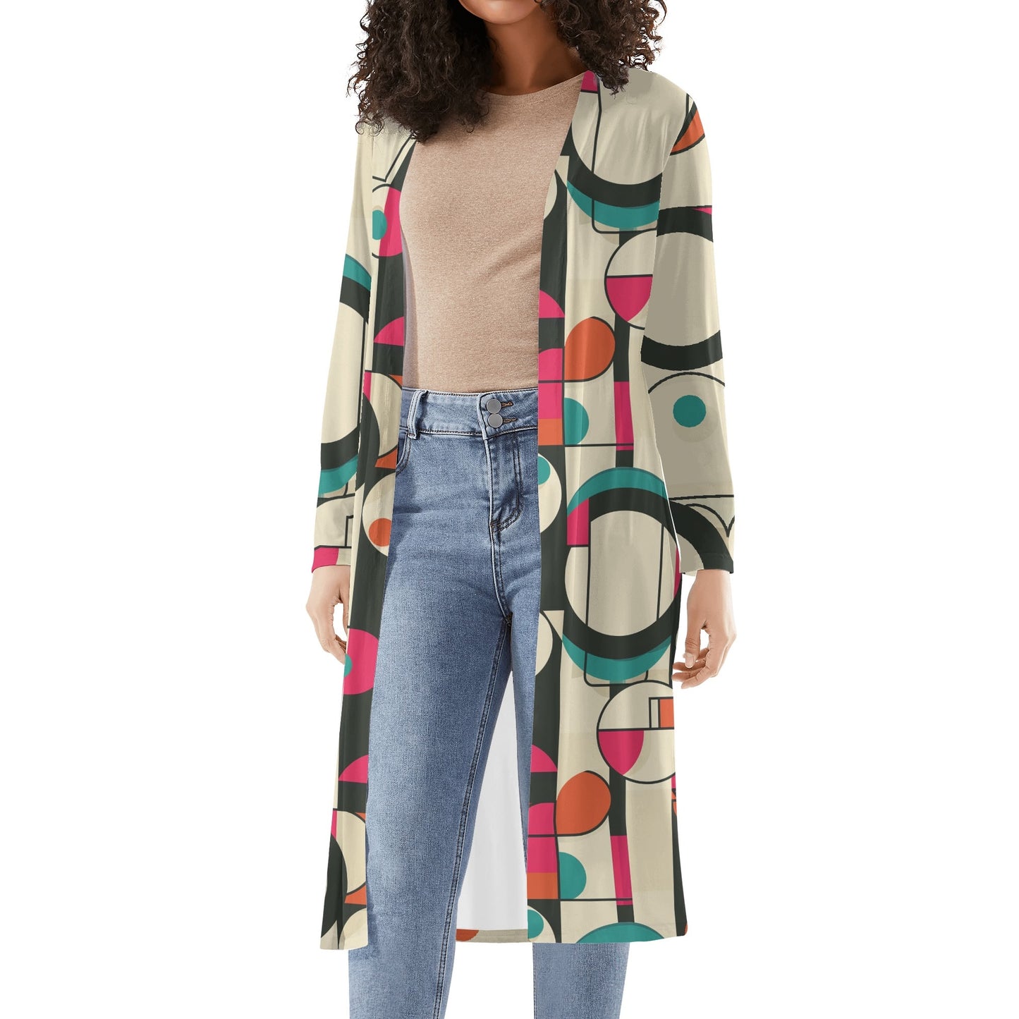 Langer leichter Geometry v1 Kimono Cardigan Cardigan JLR Design