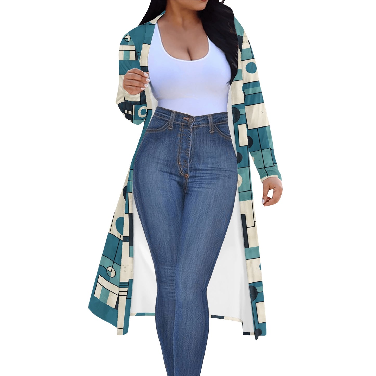 Langer leichter Geometry v3 Kimono Cardigan Cardigan JLR Design