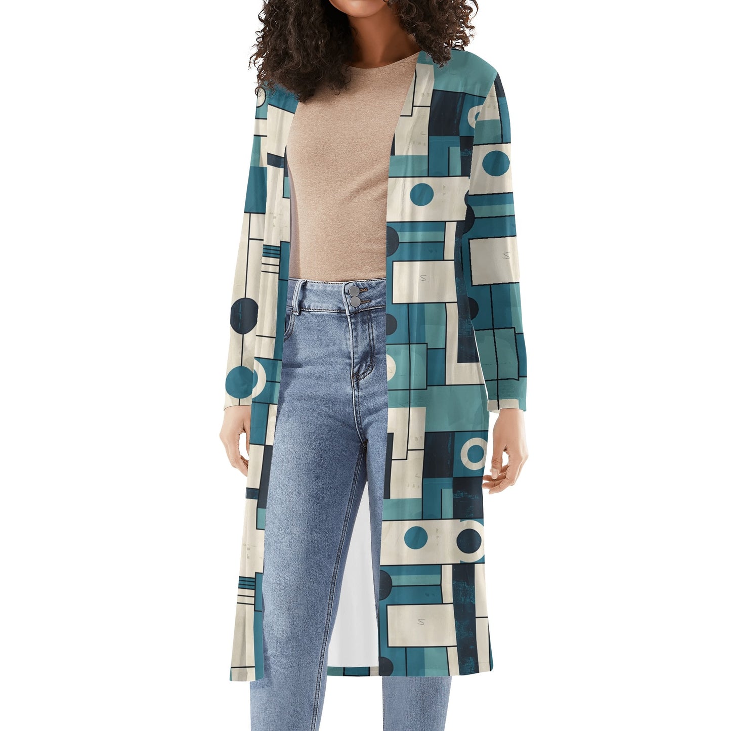 Langer leichter Geometry v3 Kimono Cardigan Cardigan JLR Design