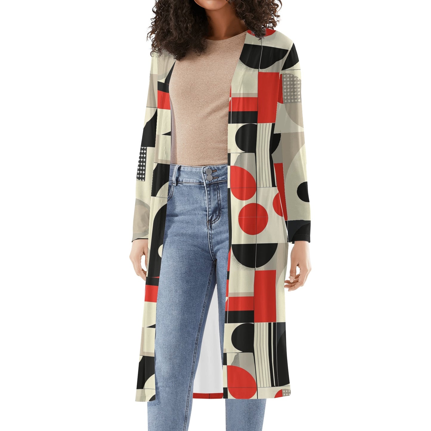 Langer leichter Geometry v4 Kimono Cardigan Cardigan JLR Design