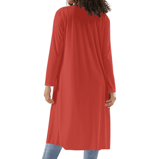 Langer leichter Harley Davidson Red Kimono Cardigan Cardigan JLR Design