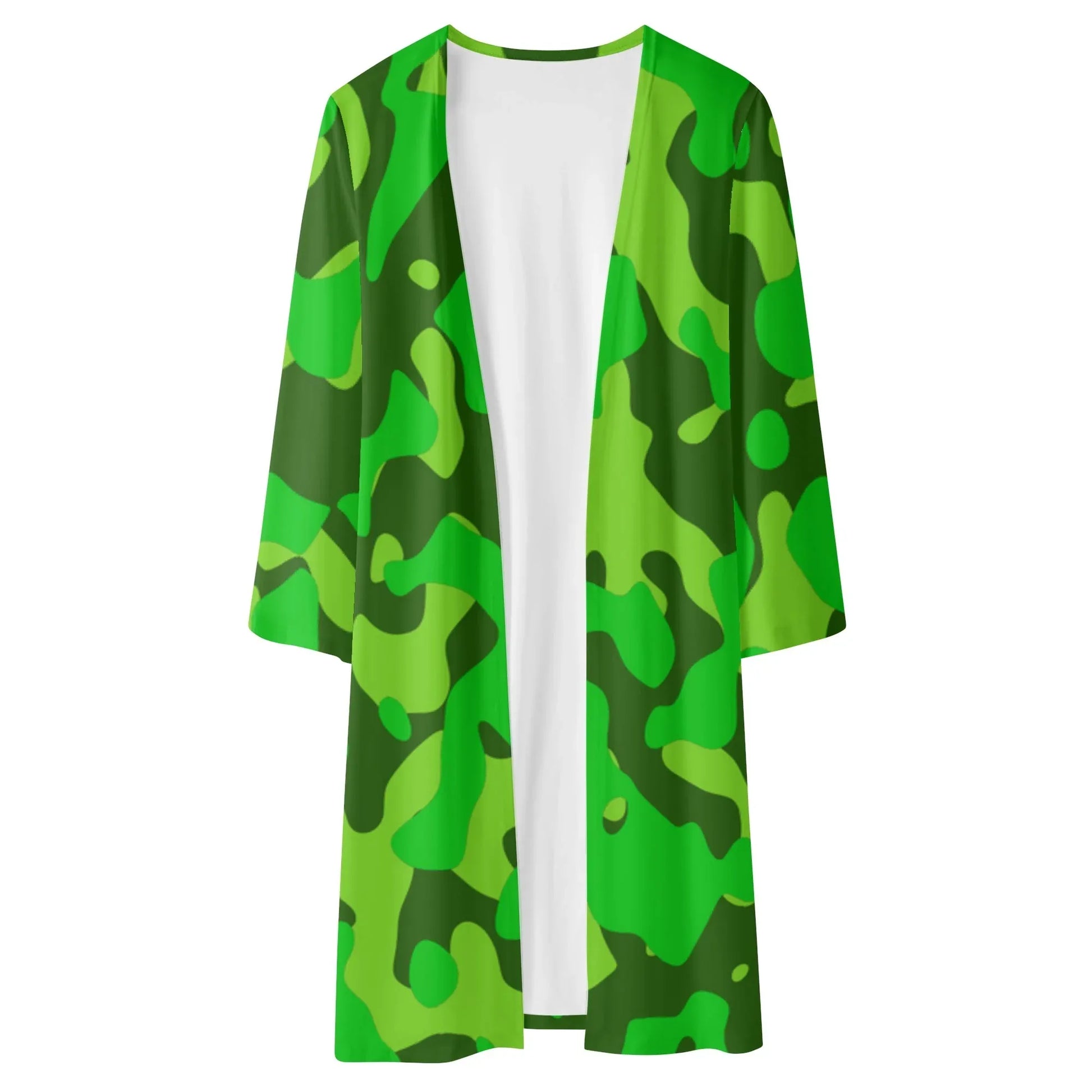 langer-leichter-lime-green-camouflage-kimono-cardigan-cardigan-jlr-design-94057 - JLR Design