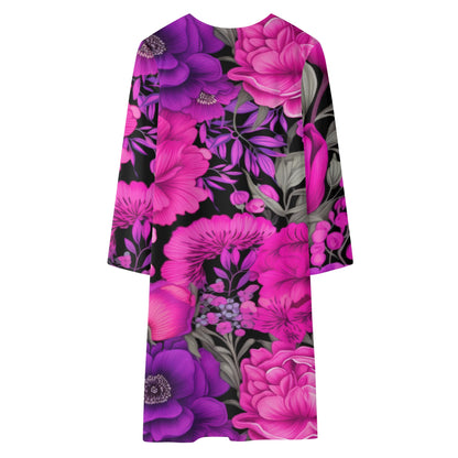 Langer leichter Pink Flowers Kimono Cardigan Cardigan JLR Design