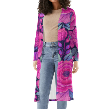 langer-leichter-pink-rose-kimono-cardigan-cardigan-jlr-design-92824 - JLR Design
