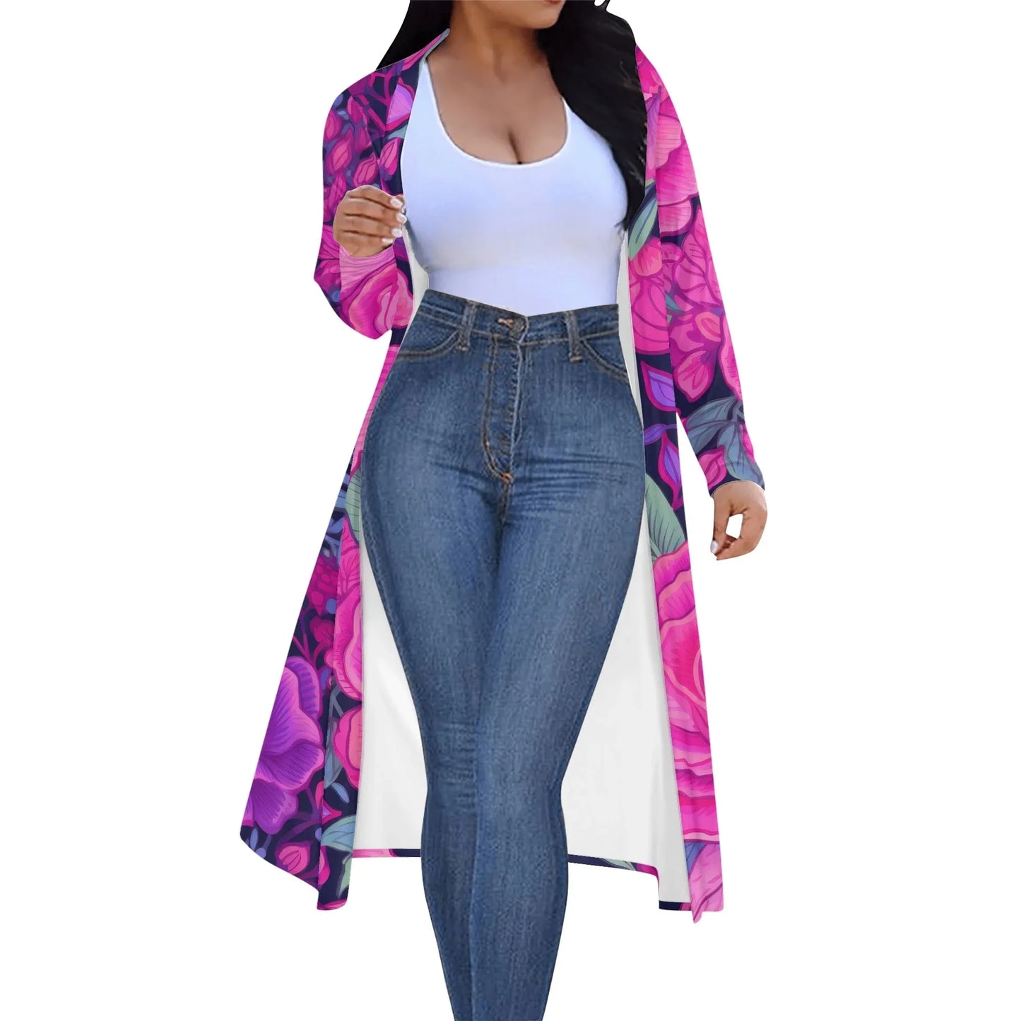 langer-leichter-pink-rose-kimono-cardigan-cardigan-jlr-design-31544 - JLR Design