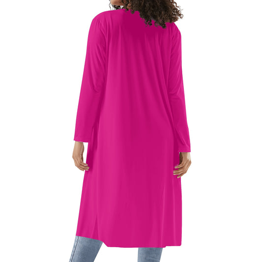 Langer leichter pinker Kimono Cardigan Cardigan JLR Design