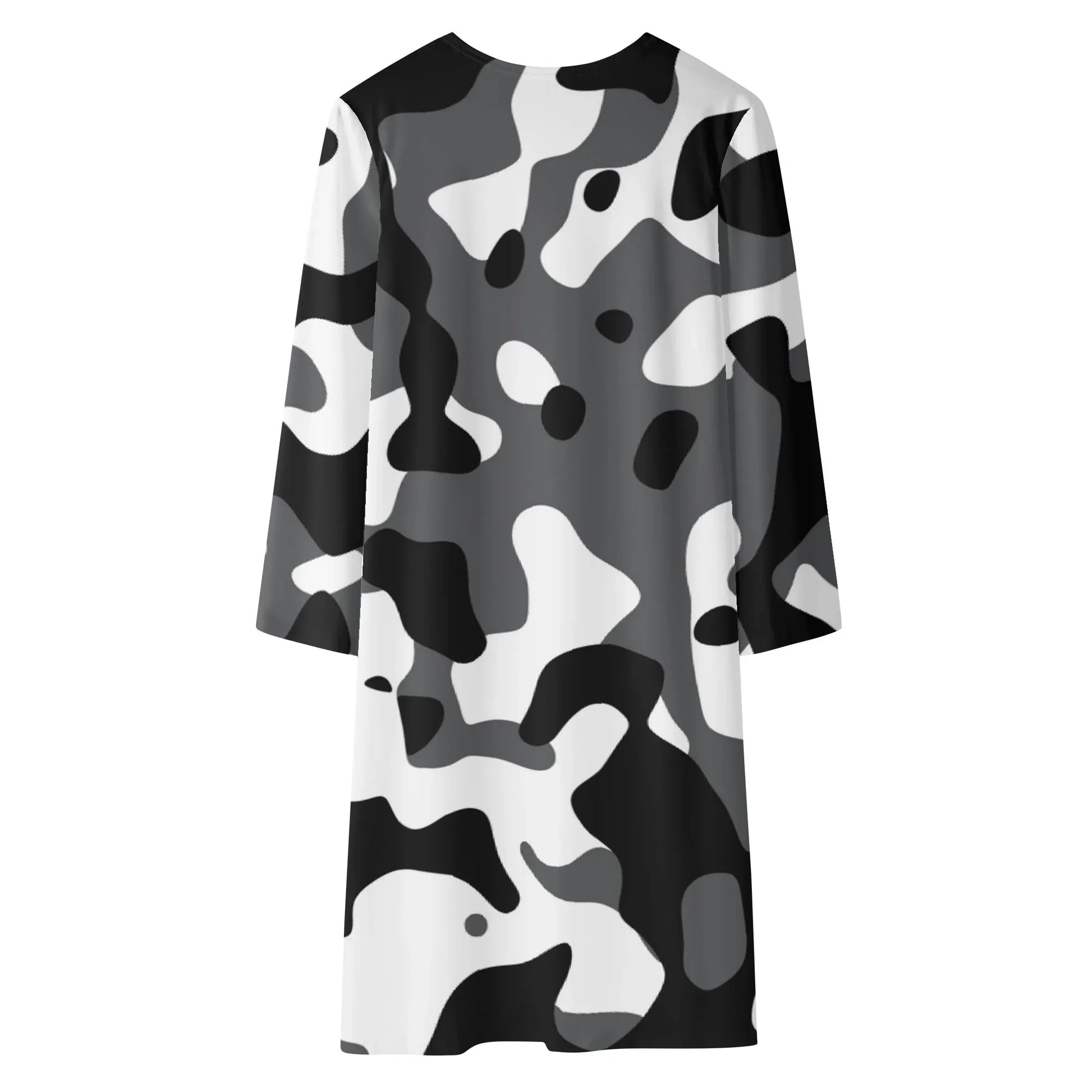 langer-leichter-schwarz-grau-weiss-camouflage-kimono-cardigan-cardigan-jlr-design-63239 - JLR Design