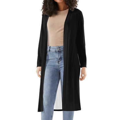 langer-leichter-schwarzer-kimono-cardigan-cardigan-jlr-design-43094 - JLR Design