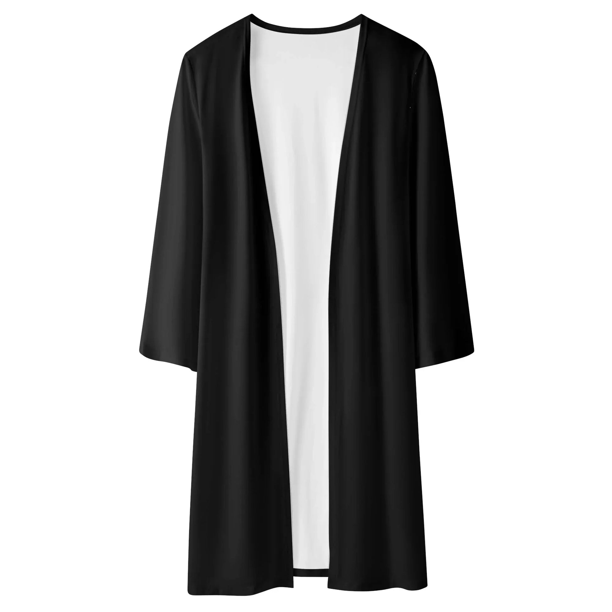 langer-leichter-schwarzer-kimono-cardigan-cardigan-jlr-design-22813 - JLR Design